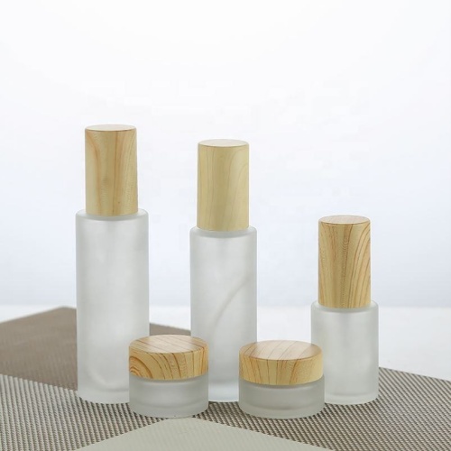 Factory Produced Wholesale Glass White Lotion Bottle